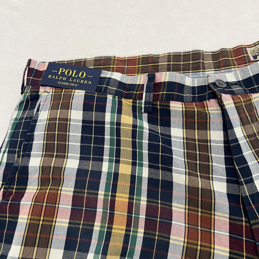 Polo Ralph Lauren Shorts Mens 40 Plaid Classic Fit 6