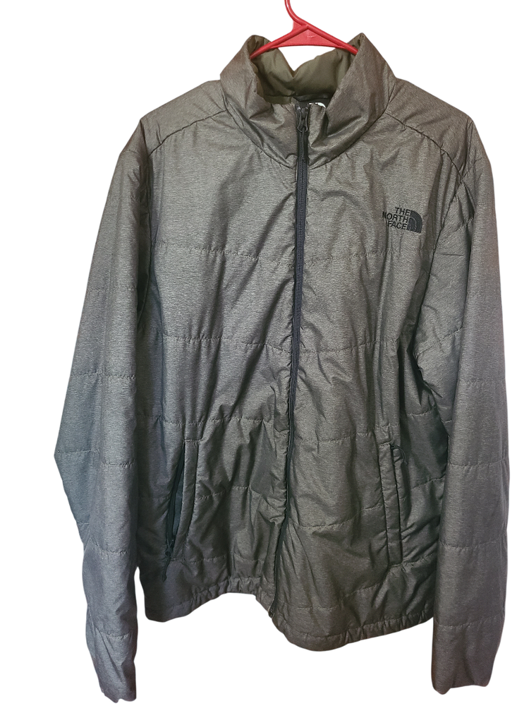 The North Face Men's Junction Insulated Jacket Size Large Green Full Zip Logo