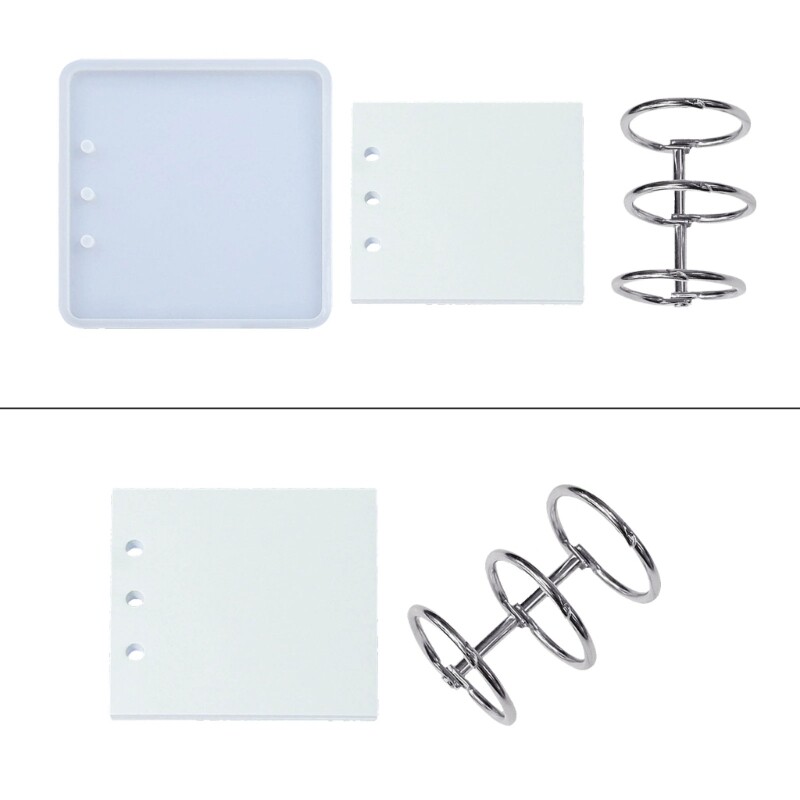 Practical Square Silicone Mold Stylish Notebook Covers Making Epoxy Resin