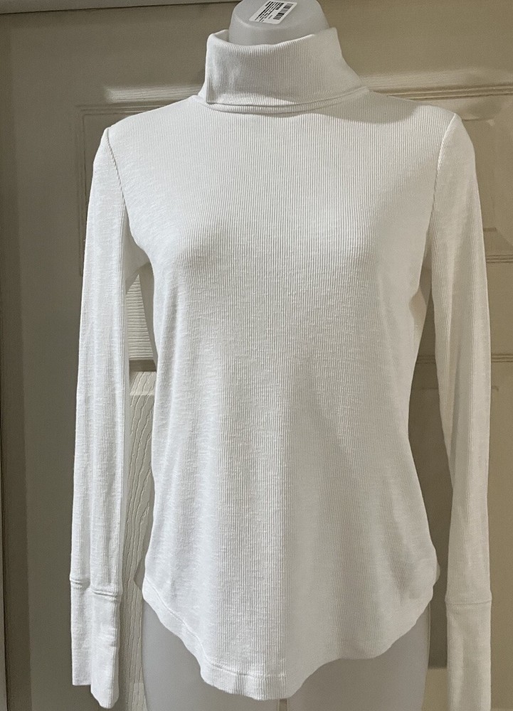Gap Womens Turtleneck Sweater Size XS White Knitted