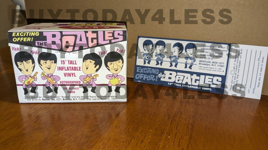 Vintage 1966 Beatles Lux Soap Box & Doll Coupon Retro Collectible-image