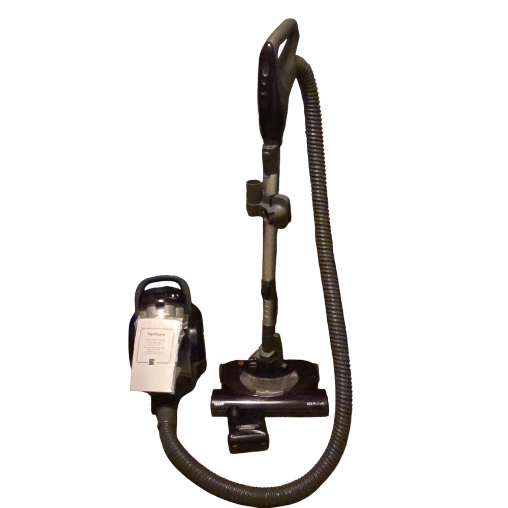 Kenmore 600 Series Bagless Canister Black Vacuum Model 125.22614610 Tested