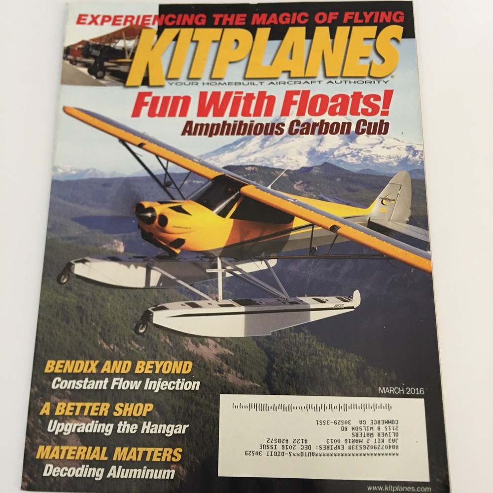 Kitplanes Magazine. March 2016 Edition