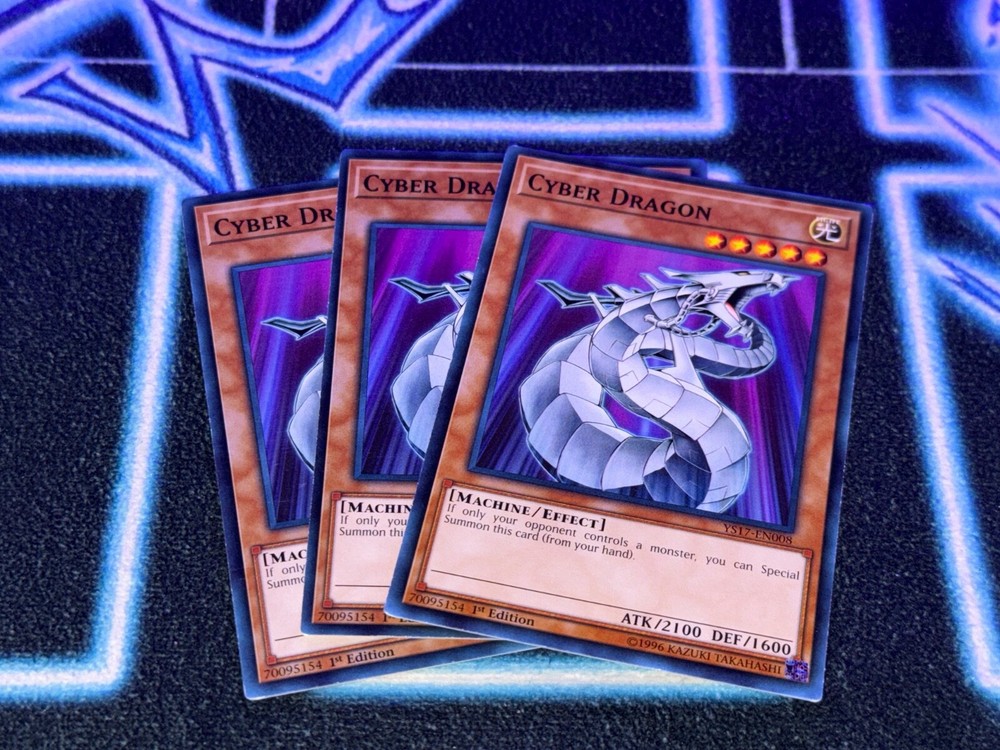 Cyber Dragon x3 YS17 Common 1st Edition MP Yu-Gi-Oh-image