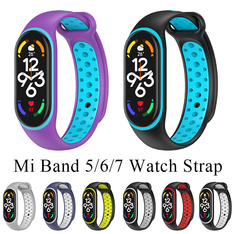 For Xiaomi Mi Band 7/6/5 Band Replacement Silicone Watch Band Strap US#88