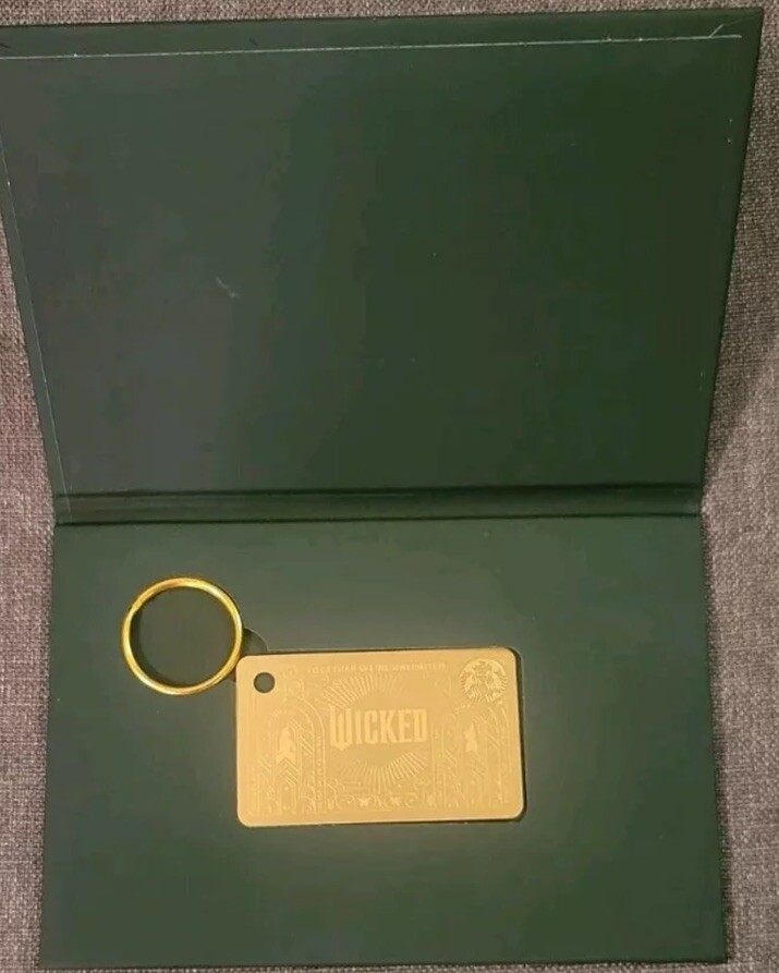 Starbucks Wicked  Gift Card  Key Chain Not opened Still In Plastic Not Loaded