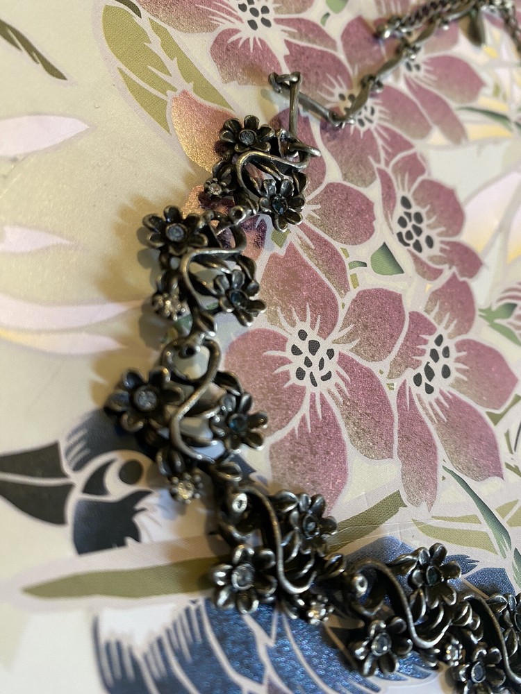 Park lane Rhinestone Floral Necklace