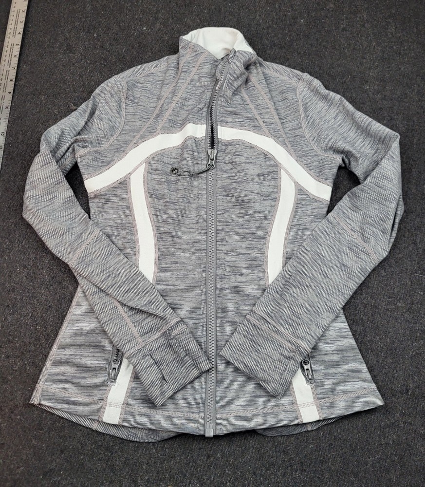 Lululemon Define Jacket Womens 8 Gray Full Zip Lightweight Athleisure Workout