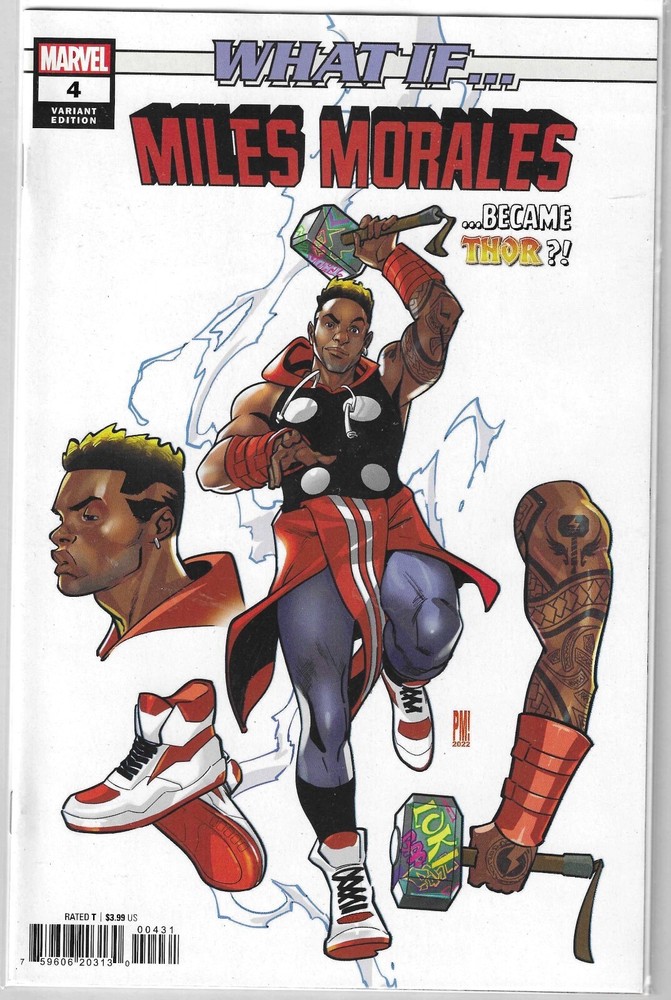 What If 4 Miles Morales as Thor Variant Cover Marvel Comics  