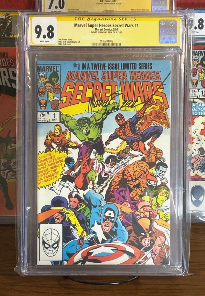 Marvel Super Heroes Secret Wars #1 CGC Signature Series 9.8 Signed By Mike Zeck