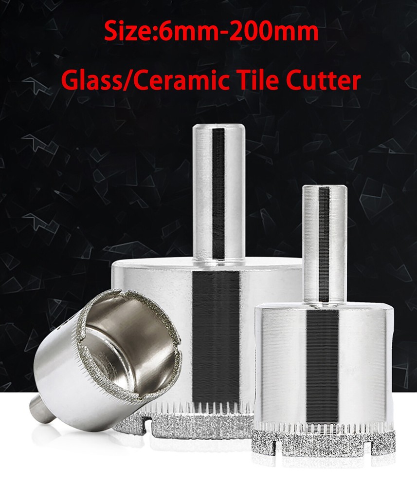 Diamond Hole Saw 6mm To 200mm Tile Ceramic Porcelain Glass Drill Bit Cutter