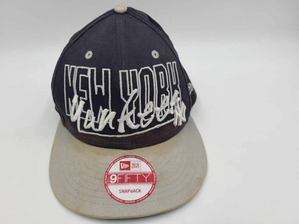New York Yankees New Era 9Fifty Distressed Snapback Hat Cap MLB Baseball Blue