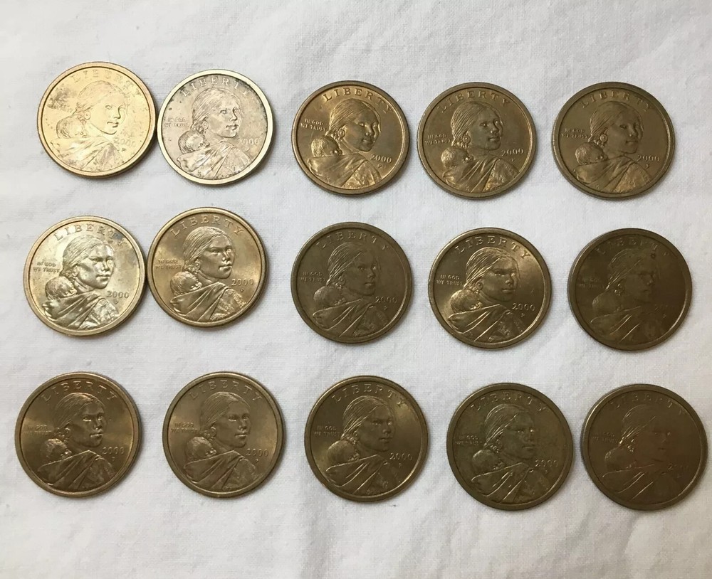 Liberty Dollar Coins, 2000 P, Set of 15.