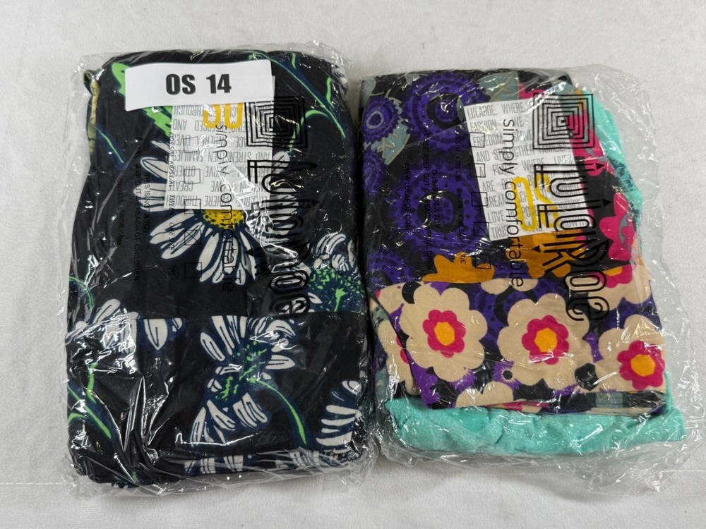 LuLaRoe 4-Pack OS One Size Yoga Workout Jogging Leggings