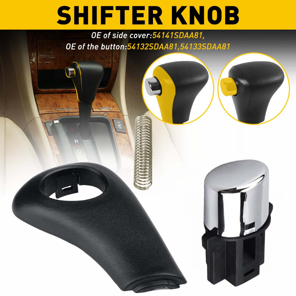 FITS HONDA GEAR ACCORD 2003-2005 AUTOMATIC SHIFT KNOB HANDLE PUSH BUTTON REPLACE