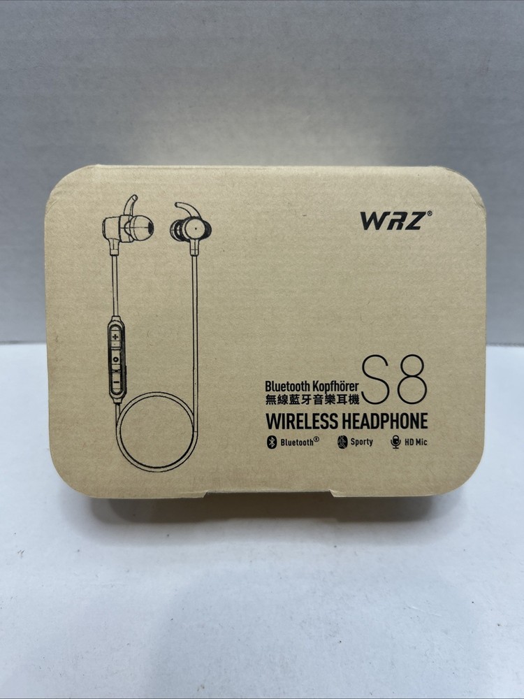 Wrz Bluetooth Earbuds with Charging Case & Extra Ear Tips New