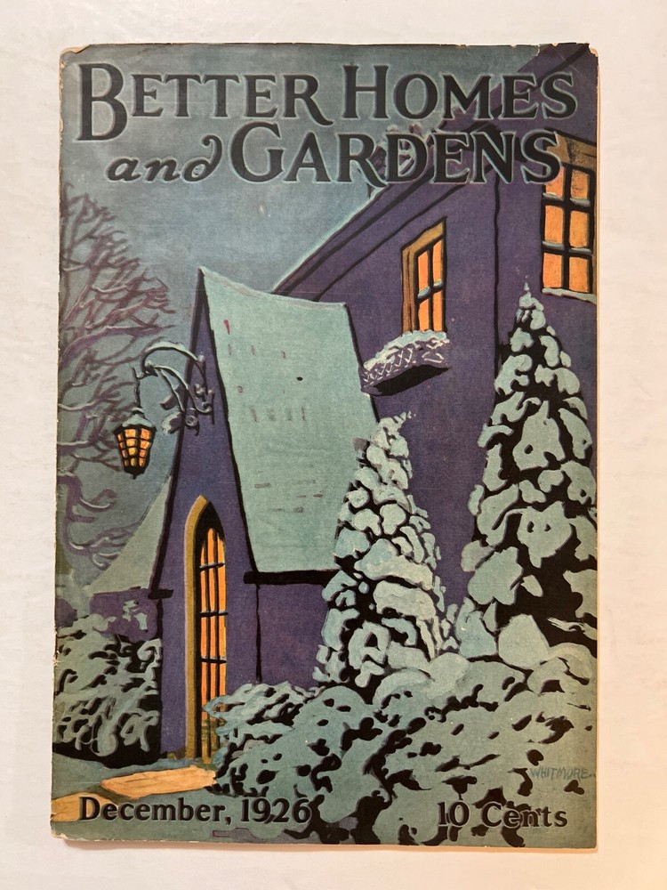 Vintage 1926 Better Homes & Gardens Wood Block Cover Design - Portland Oregon