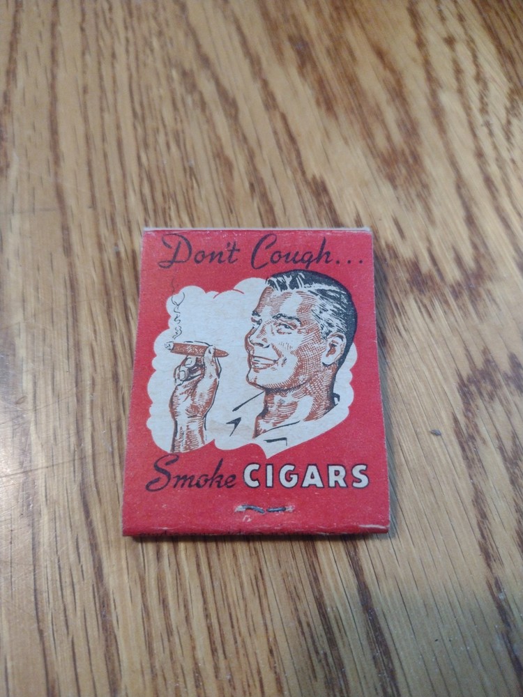 Partial MATCHBOOK: DON'T COUGH SMOKE CIGARS     MB222