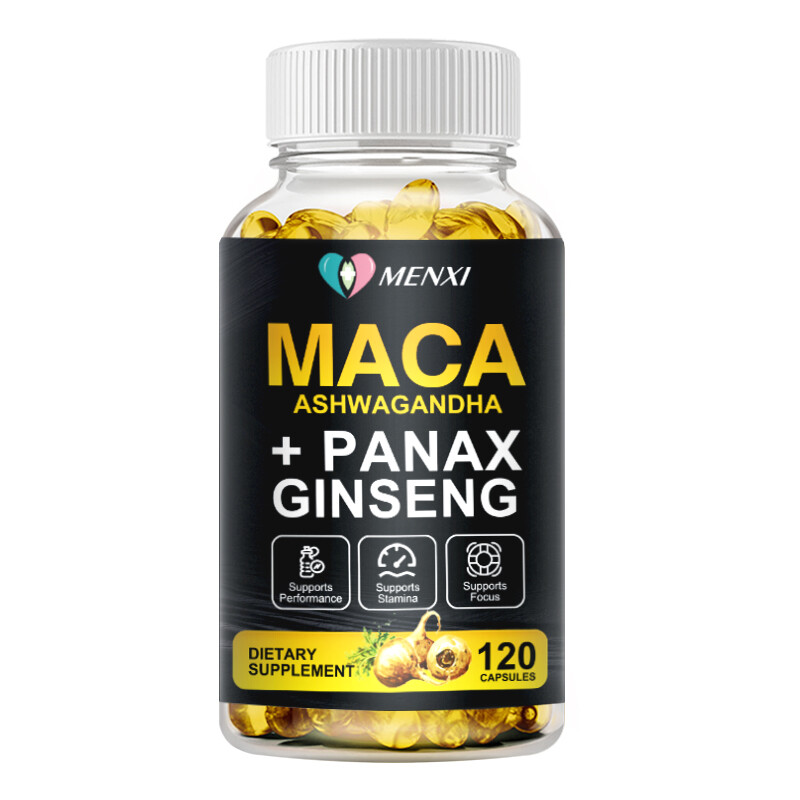 2×120PC MACA ROOT 1400mg Capsules Peruvian Maca Extract for Men Organic Vitamins