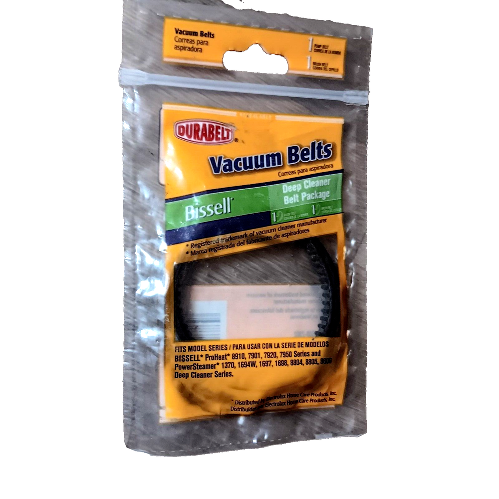 Bissell Durabelt Vacuum Belts for ProHeat Power Steamer Deep Cleaner Brush Pump