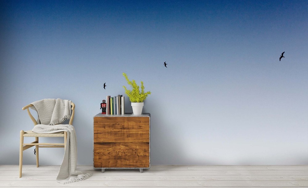 3D Sky Birds Landscape Wall Murals Wallpaper Murals Wall Sticker