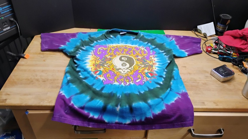Vintage 1991 Grateful Dead Chinese New Year Tour Shirt Size L Excellent Condition-image