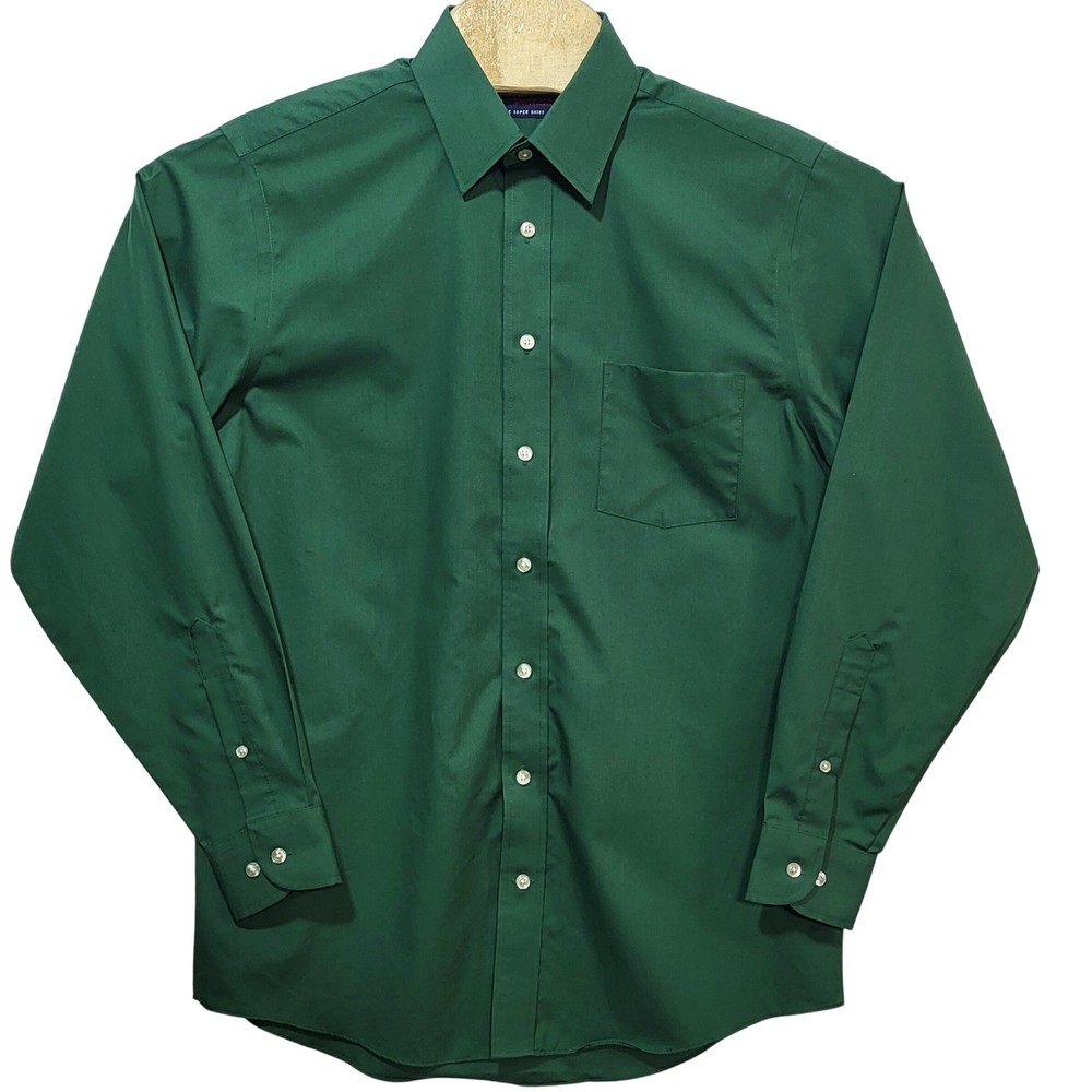 Stafford Mens Performance The Super Shirt Classic Fit 15.5 34-35 Dress Shirt