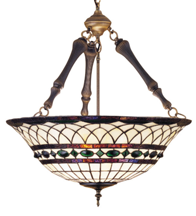 Meyda Tiffany 30468 Bronze Mahogany 3-Light 24