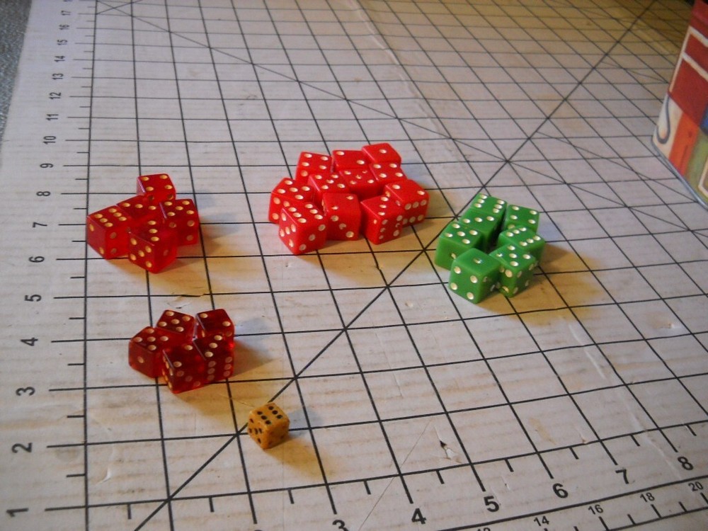 Lot of Vintage Mixed Dice Or Gaming Dice