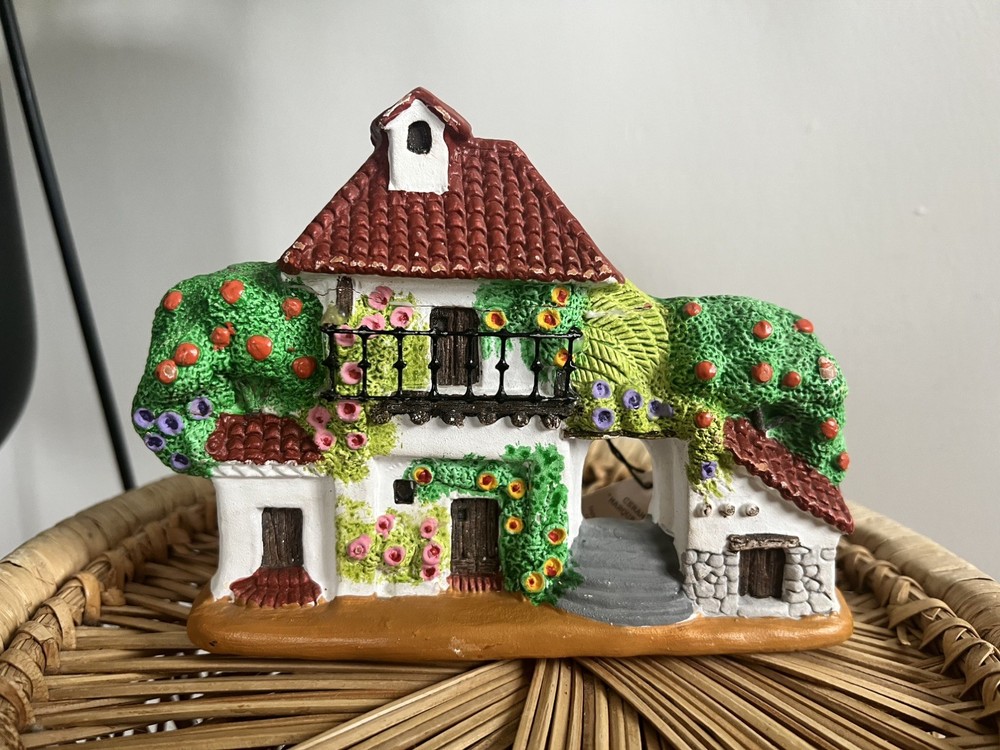 Vintage Ceramica Marquez Spain Ceramic Wall Plaque Mediterranean Villa House