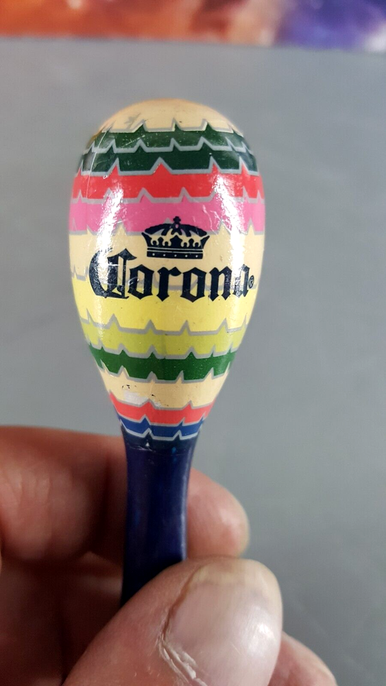 Corona Beer Mini Maraca Shaker Keychain Keyring Charm Free Shipping