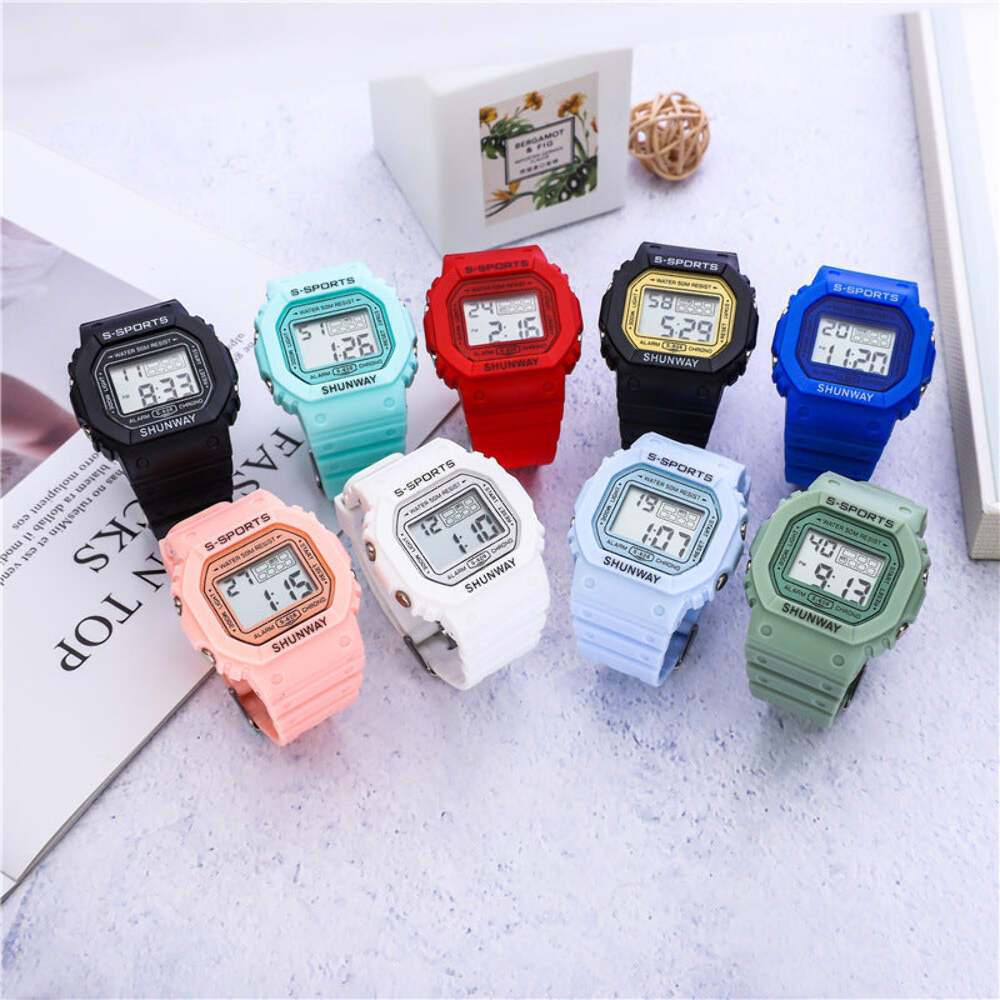 Waterproof Sports Electronic Watch with Luminous Display for Students - Small Sq