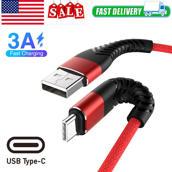 High-Speed USB C Charger Cable Bundle for Samsung Galaxy S23 S22 S21 S20 Fast Charging Cord