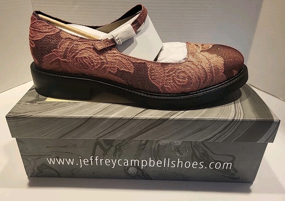 Jeffrey Campbell Shoes Women’s 7 Pink Rose Marj Mary Jane Fabric NIB BRAND NEW