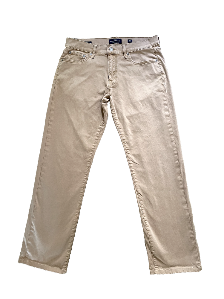 Lucky Brand Jeans Mens 32x32 Tan 221 Straight Lightweight Khaki Pants