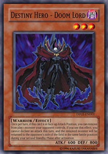 Destiny Hero Doom Lord DP05-EN001 1st Edition Common Near Mint Duelist Pack Card