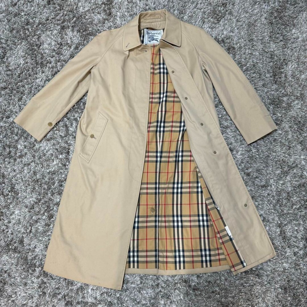 burberry trench coat women Honey Beige Nova Check White Tag From Japan