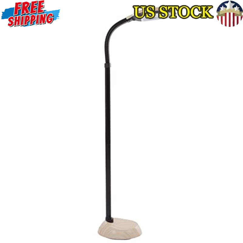 Full Spectrum Floor Lamp Adjustable Bendable Neck Natural Light Reading Craft