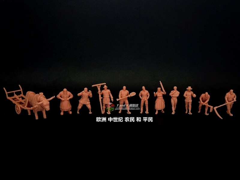 3D printed 1/72 Middle Ages 