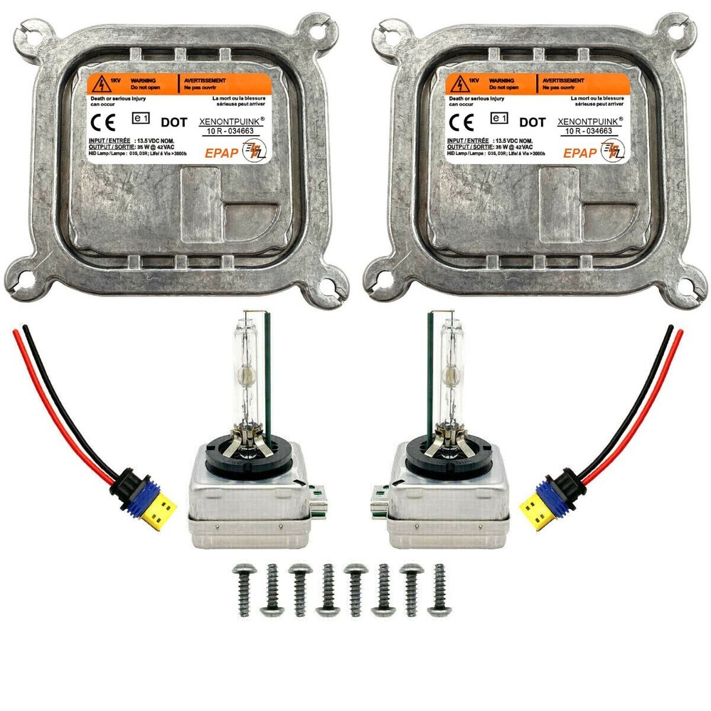 2x New For 11-14 Dodge Charger Xenon Ballast & D3S Bulb Kit Module Control Unit