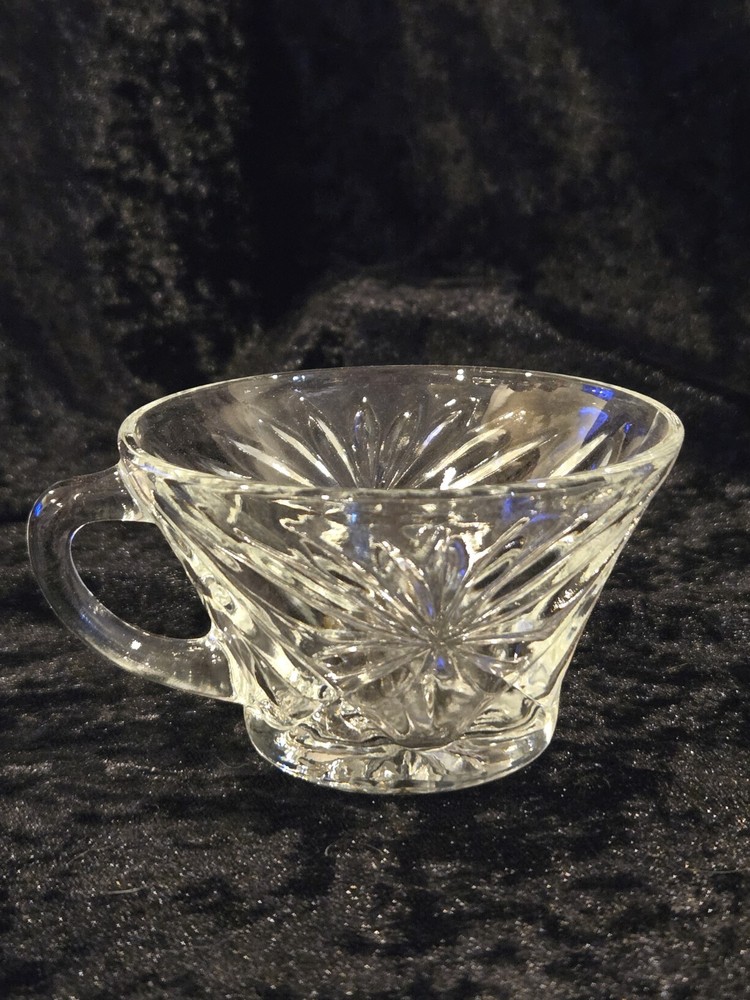 Vintage Anchor Hocking Prescut Star of David Punch Cups Set of 4