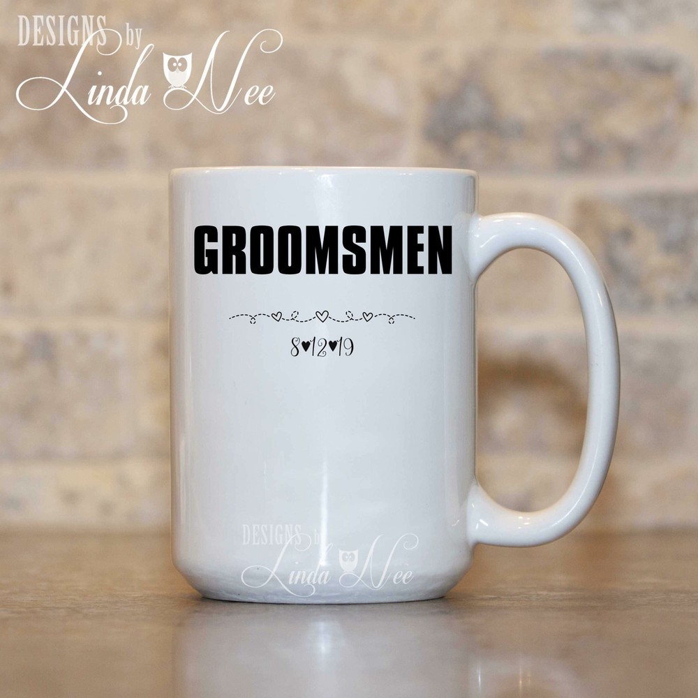 Personalized Groomsmen Mug Wedding Mug Custom Best Man Mug Bachelor Party Mug