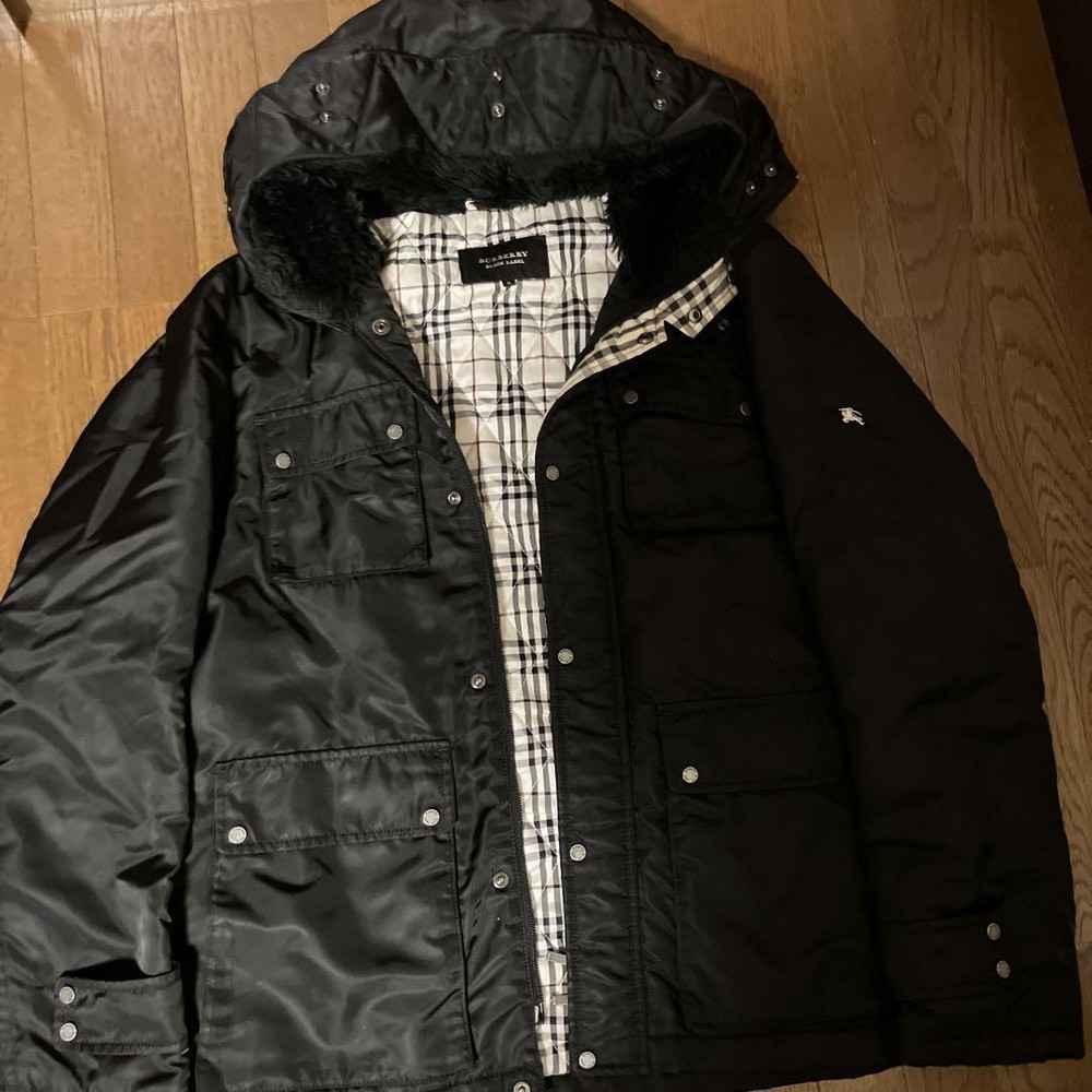 Burberry Black Label Night Embroidery Full Nova Check Jacket Final Reduction F/S-image