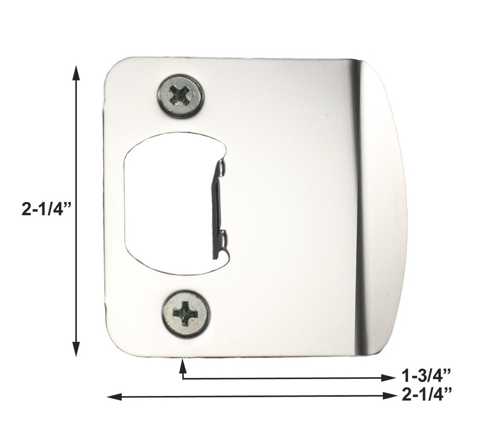 Kwikset 83536 Extended Lip Strike Plate