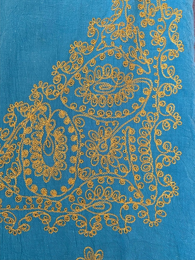 Vintage Karen Millen embroidered Indian cotton skirt with 70s boho vibe by Juliet Dunn Phool