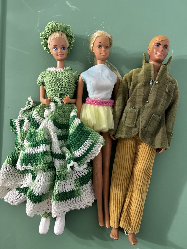 Barbie & Ken Dolls Mattel Vintage Malibu 1960s Collectibles Lot of 3