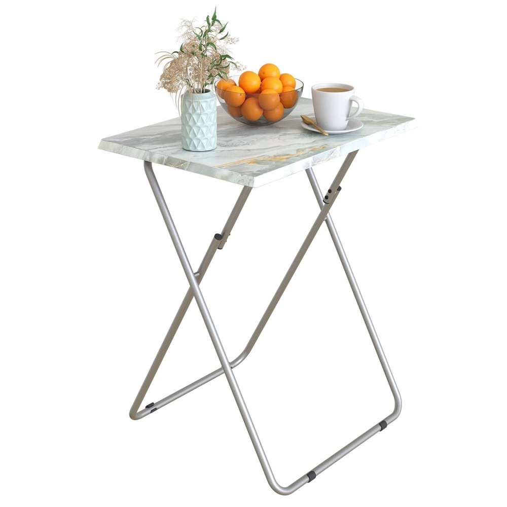 Portable Folding TV Tray Dinner Snack Trays Table Portable Foldable Table Small