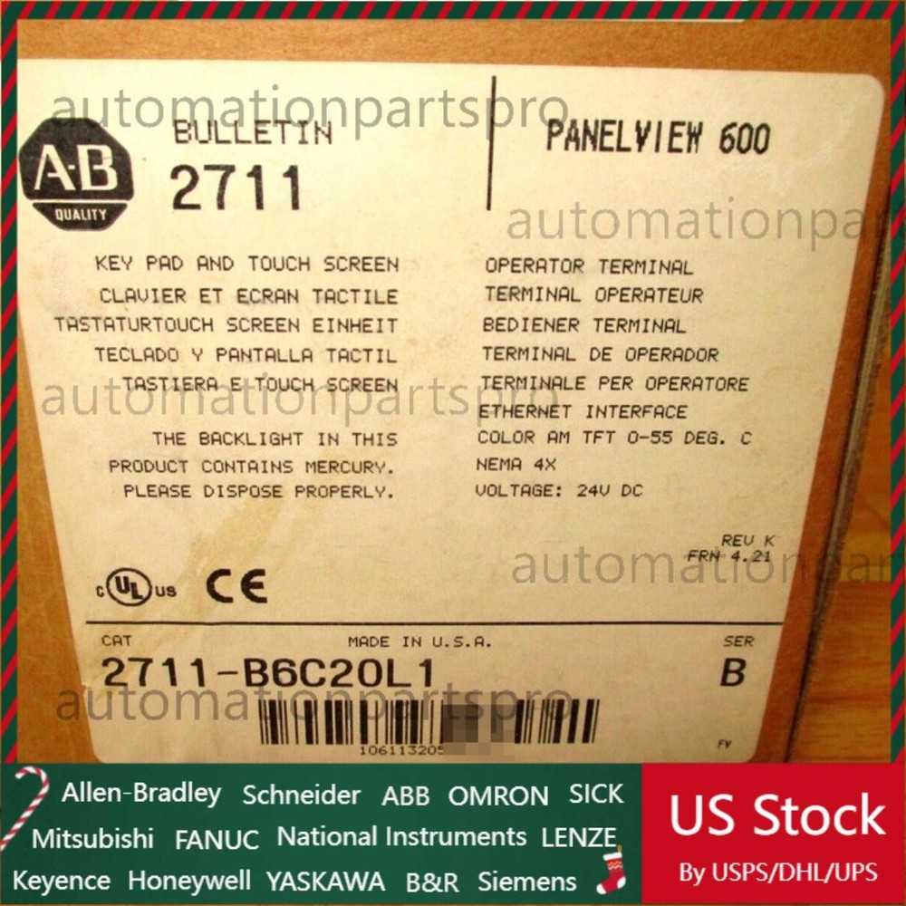 AB 2711-B6C20L1 *NEW* Panelview 600 Operator Terminal 2711-B6C20L1