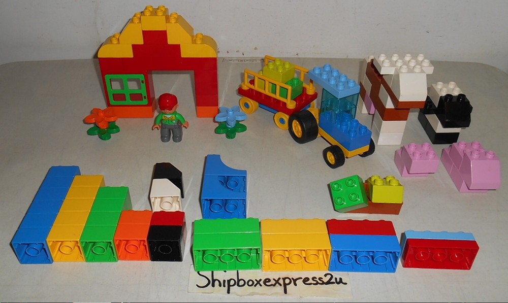 LEGO DUPLO Farm Bucket Set 2378 & 5488 Incomplete Lot