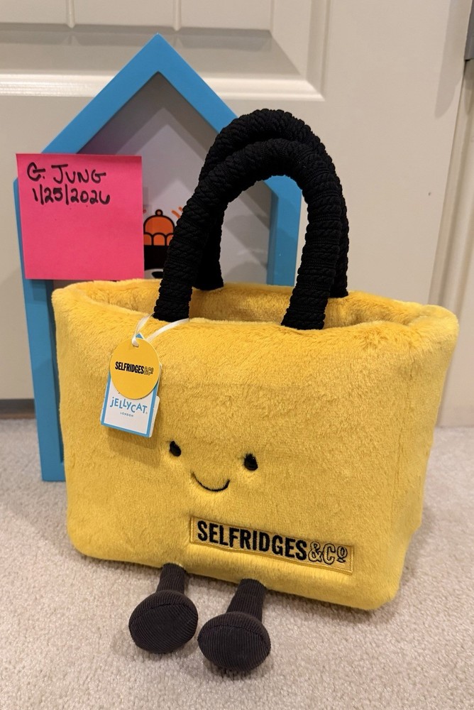 Jellycat Selfridges Bag BNWT Limited Edition